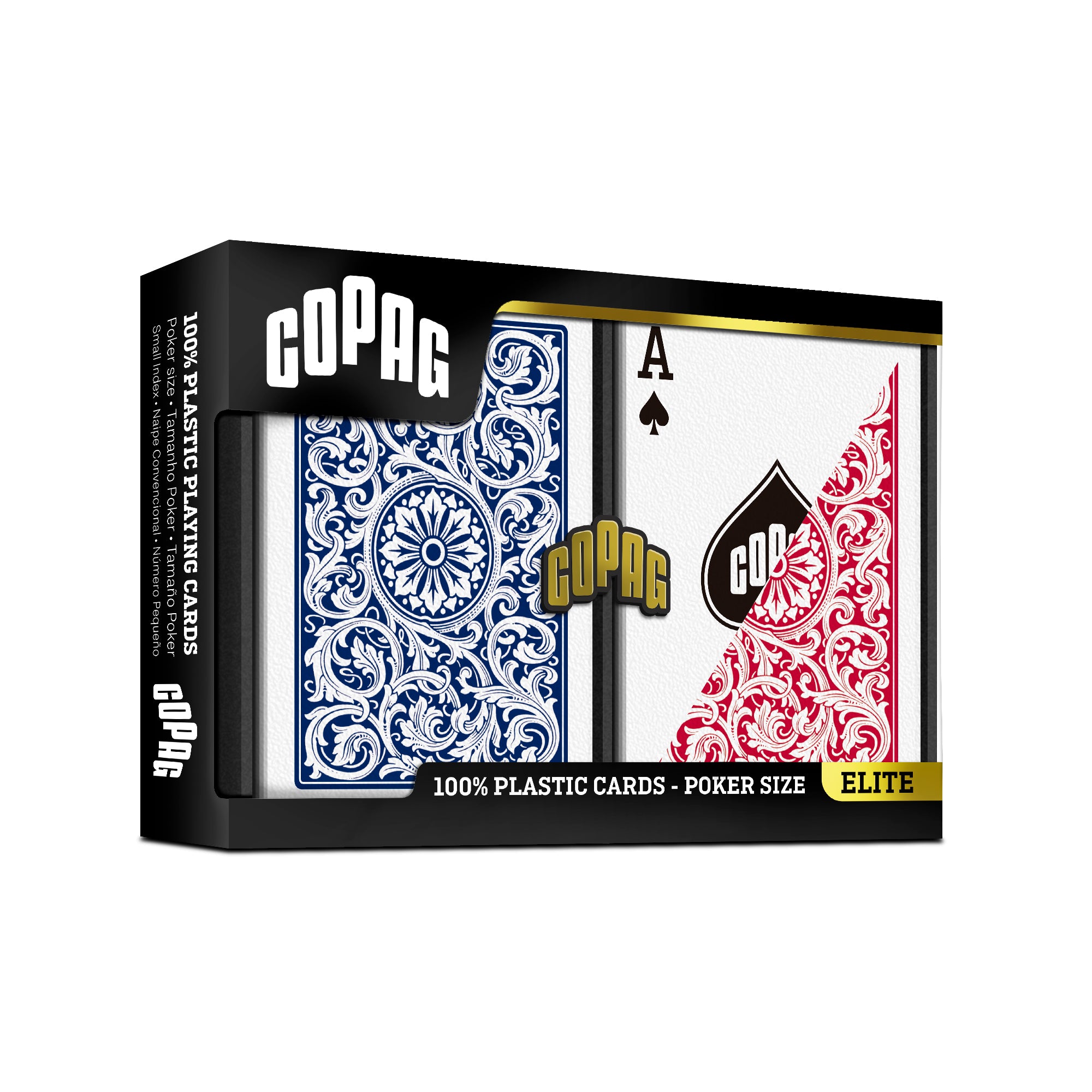 Copag 1546 100% Plastic Playing Cards - Poker Size (Standard
