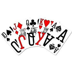 Copag 100% Plastic Playing Cards - Poker Size Magnum Index Blue/Red Double Deck Set