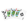 Copag 1546 100% Plastic Playing Cards - Bridge Size Regular Index Black/Red Double Deck Set