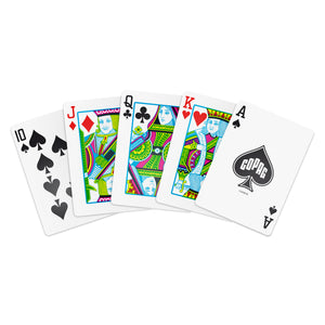 Copag 1546 Neoteric 100% Plastic Playing Cards - Poker Size Regular Index Blue/Yellow Double Deck Set