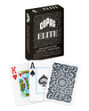Copag Elite 100% Plastic Playing Cards - Poker Size Jumbo Index Black Single Deck