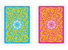 Copag 1546 Neoteric 100% Plastic Playing Cards - Poker Size Regular Index Pink/Yellow Double Deck Set