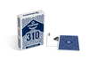 Copag 310 SLIMLINE Blue Poker Size Regular Index True Linen B9 Finish Single Deck