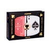 Copag Pinochle 100% Plastic Playing Cards - Poker Size Regular Index Blue/Red Double Deck Set