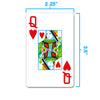 Copag 1546 100% Plastic Playing Cards - Narrow Size (Bridge) Jumbo Index Black/Red Double Deck Set