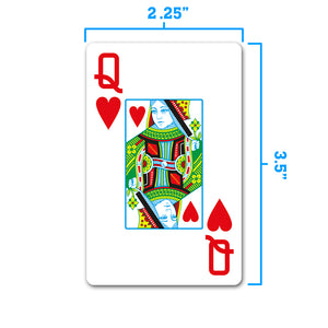 Copag 1546 100% Plastic Playing Cards - Narrow Size (Bridge) Jumbo Index Black/Red Double Deck Set