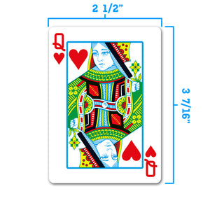 Copag 1546 100% Plastic Playing Cards - Standard Size (Poker) Regular Index Burgundy/Green Double Deck Set