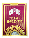 Copag Texas Hold'Em 100% Plastic Playing Cards - Poker Size Jumbo Index Red Single Deck